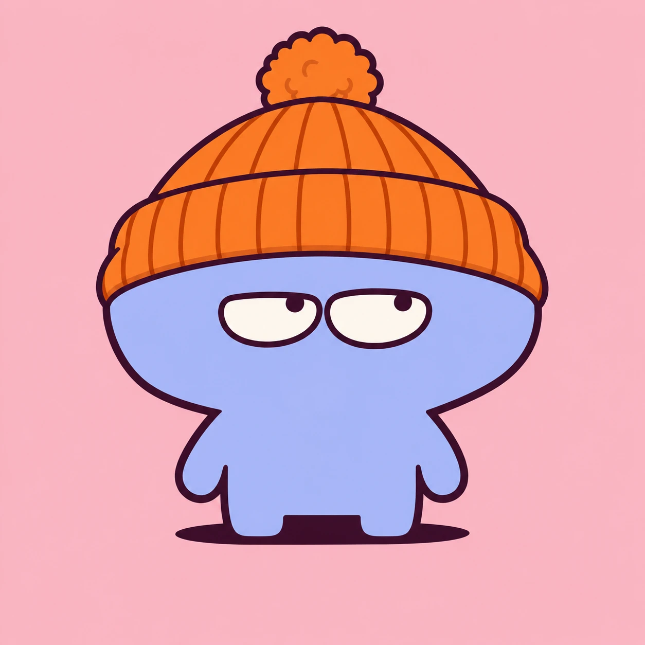 Inkpebble with orange beanie
